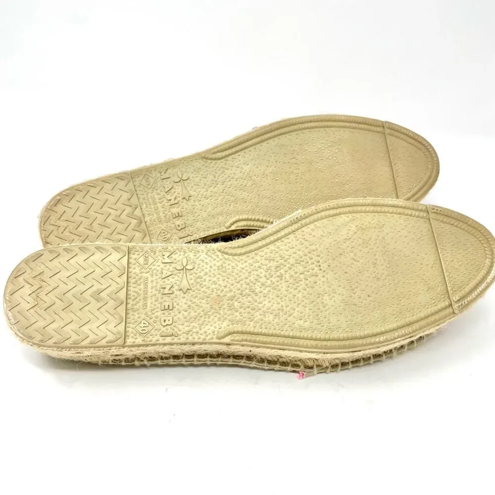 Manebi x Guanabana Woven Geometric Platform Espadrilles, Women's 10,  EU 40 $199